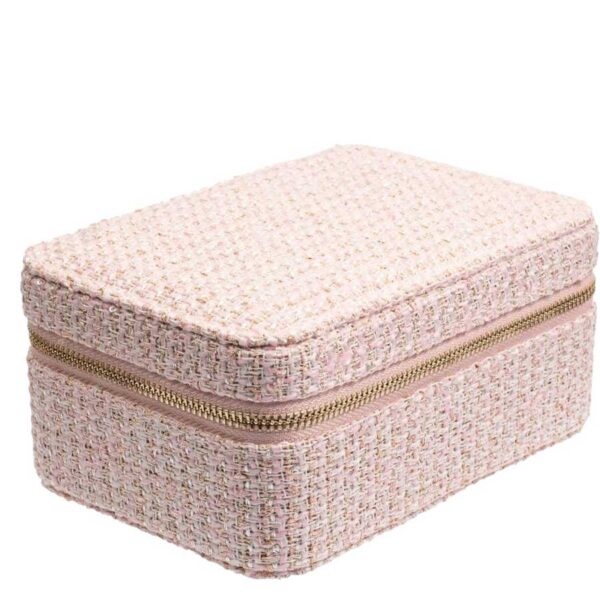 DARK Tweed Jewellery Box Light Rose