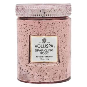 Voluspa Vermeil Collection Small Jar Candle Sparkling Rose 156g