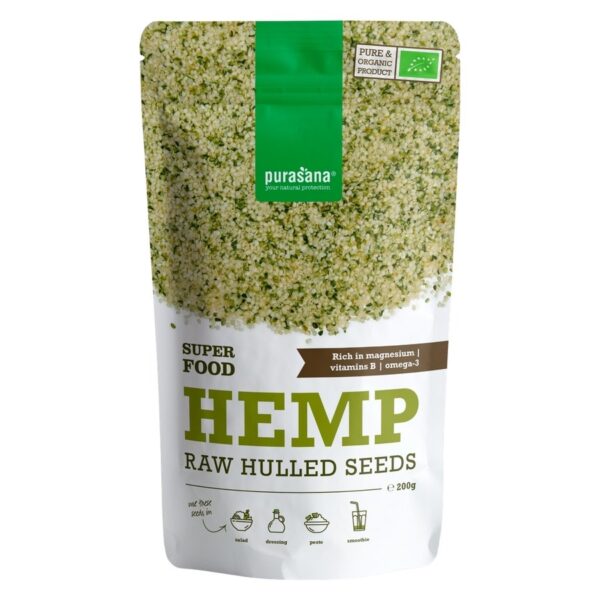 Purasana Hemp Seeds Organic 200g