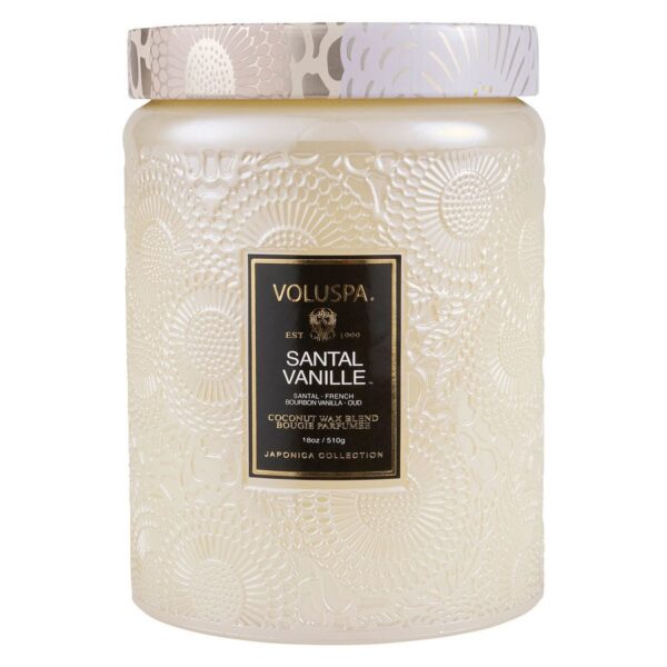 Voluspa Large Glass Jar Candle Santal Vanille 455g