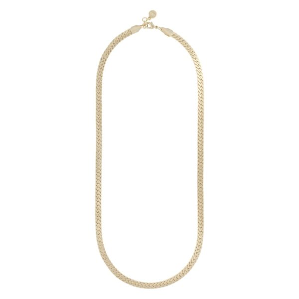 SNÖ Of Sweden Row Necklace Plain Gold 45cm