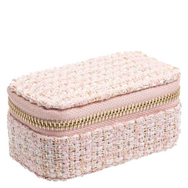 DARK Tweed Jewellery Box Micro Light Rose