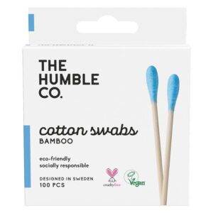 The Humble Co Natural Cotton Swabs Blue 100pcs