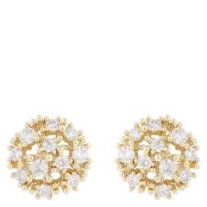 SNÖ Of Sweden Lucy Stone Earrings Gold Clear Onesize