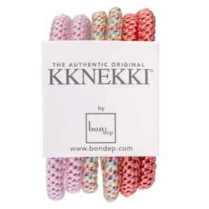 Kknekki Slim Hair Tie Bundle 5 6pcs