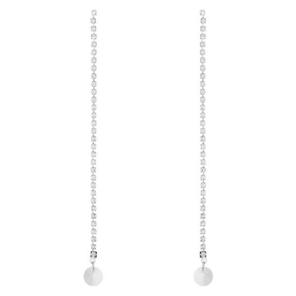 Orelia Jewellery Long Cupchain Gem Drop Earrings