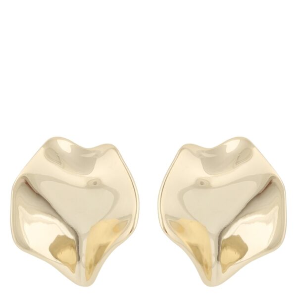 SNÖ Of Sweden Hilma Big Earrings Plain Gold Onesize