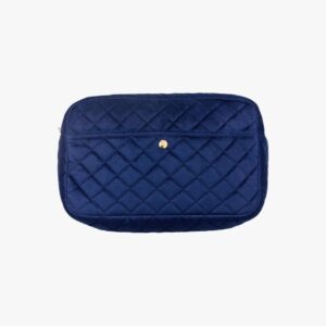 Velvet Beauty Bag Midnight Blue Large