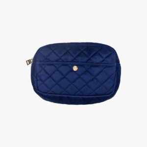 Velvet Beauty Bag Midnight Blue Medium