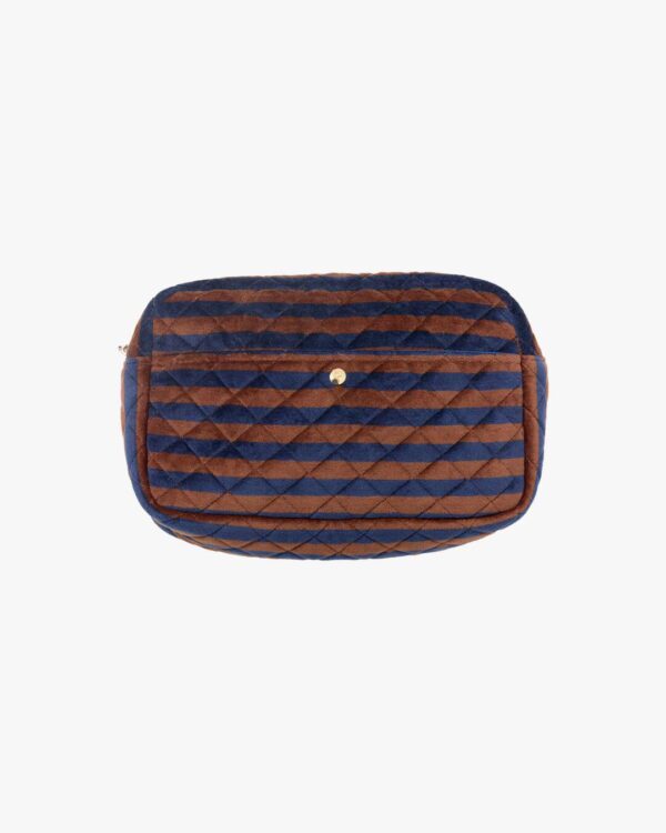 Beauty Bag Blues & Stripe Large