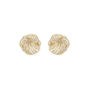 Snö Of Sweden Dakota Small Round Earring Plain Gold