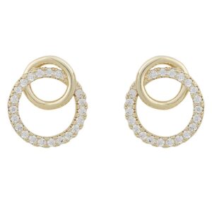 Snö Of Sweden Mona Irregular Earring Gold/Clear