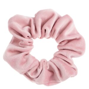 DARK Velvet Scrunchie Light Rose