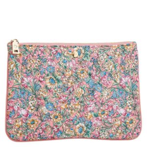 Fan Palm Rosie Flower Clutch