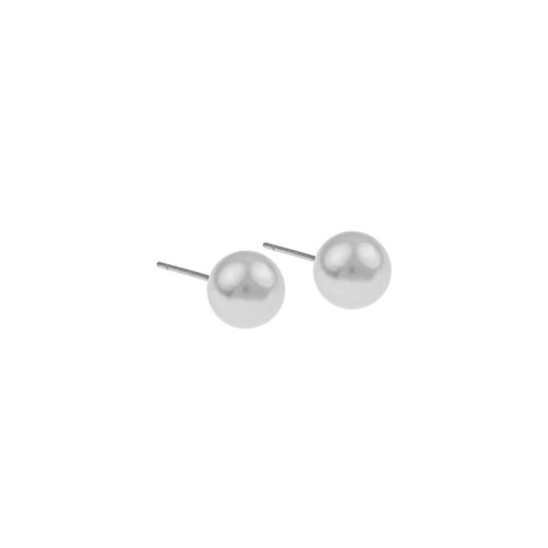 Snö Of Sweden Laney Pearl Earring White 8mm