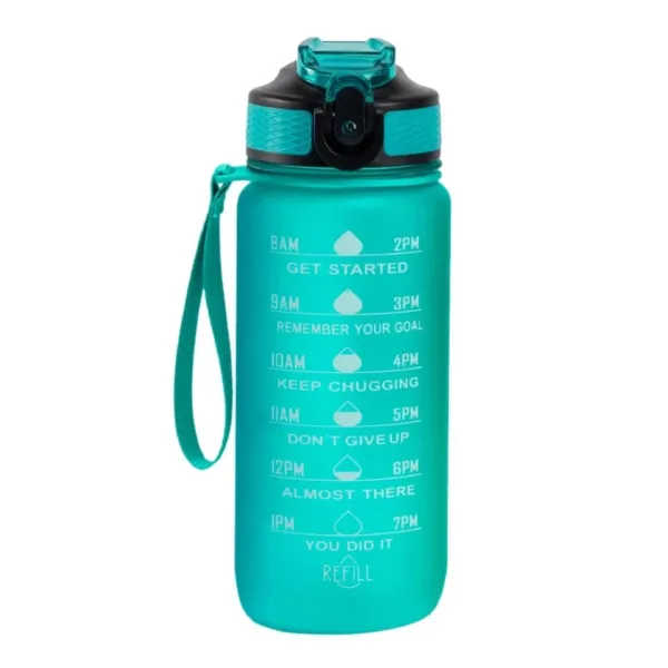 Hollywood Motivational Bottle 600ml - Turquoise