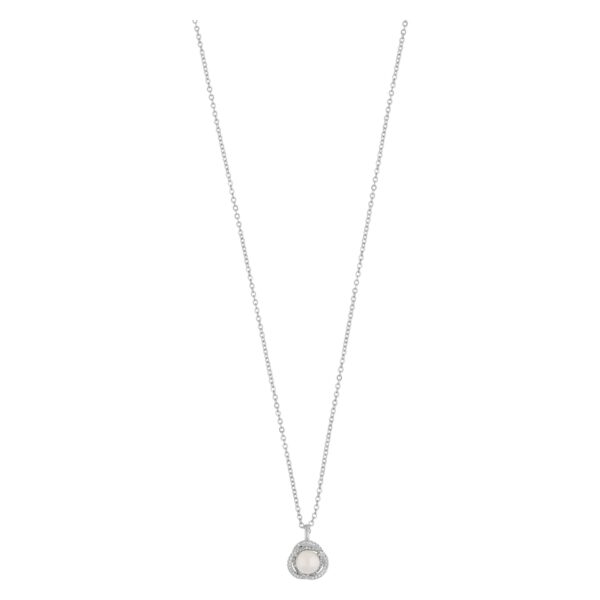 Snö Of Sweden Mayfair Pearl Pendant Necklace Silver/White 45cm