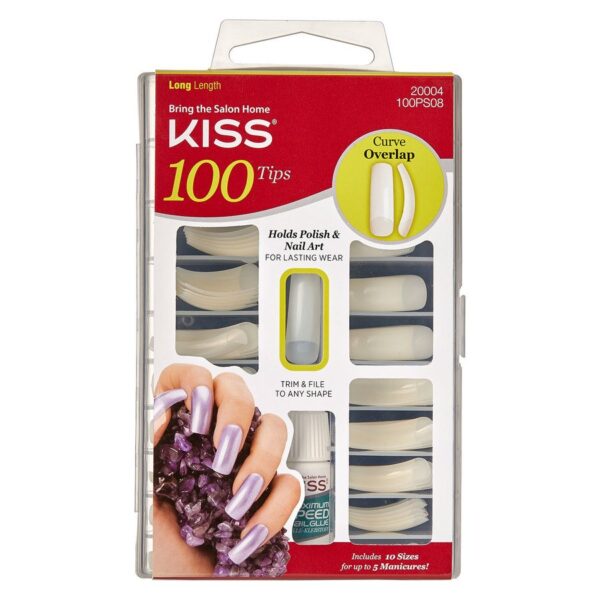 KISS 100 Nails Curve Overlap 100pcs