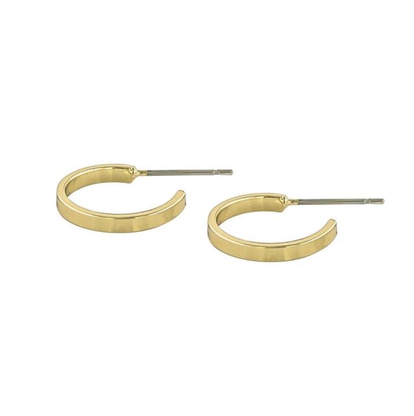 Snö Of Sweden Moe Ring Earring Plain Gold 15mm