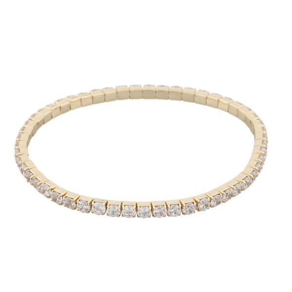 Snö Of Sweden Meadow Elastic Bracelet Gold/Clear M/L