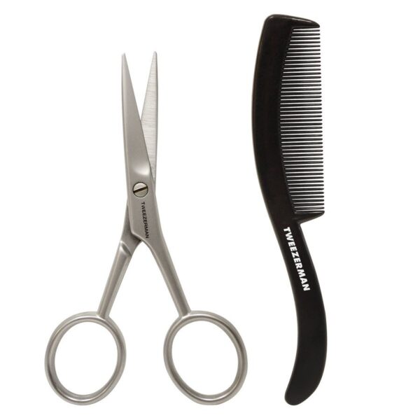 Tweezerman Gear Moustache Scissors And Comb