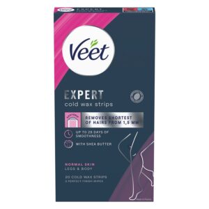 Veet Expert Cold Wax Strips Legs & Body Normal Skin 20pcs