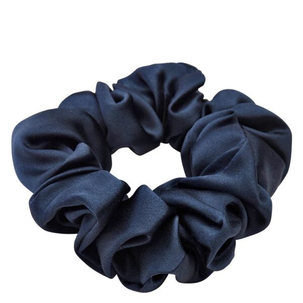 Lenoites Mulberry Silk Scrunchie Blue