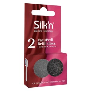 Silk&apos;n VacuPedi Refill Callus Remover Disc Medium & Coarse