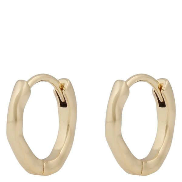 SNÖ Of Sweden Jen Small Ring Earrings Plain Gold Onesize