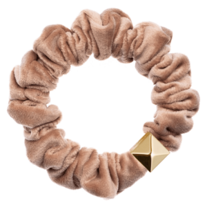 DARK Velvet Mini Scrunchie Nougat