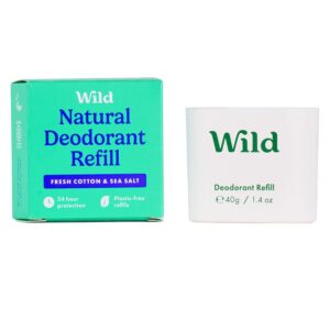 Wild Fresh Cotton & Sea Salt Deodorant Refill 40g