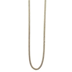 DARK Plain Chain Necklace Gold 40cm