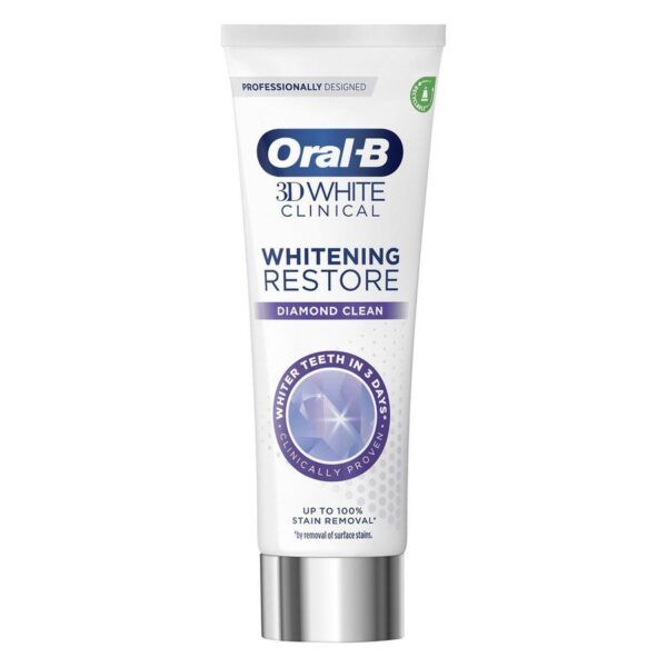 Oral-B 3D White Clinical Whitening Clean Diamond Clean 75ml