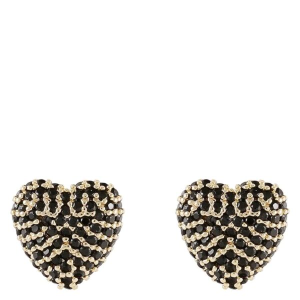 Snö Of Sweden Stina Heart Earring Gold/Black