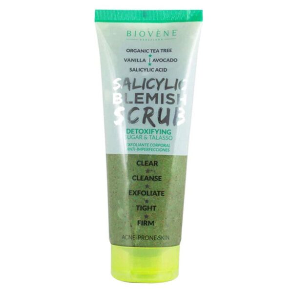 Biovène Salicylic Blemish Scrub Detoxifying Organic Tea Tree Suga