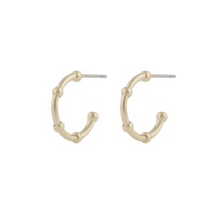 Snö Of Sweden Gina Small Oval Earring Plain Gold Onesize