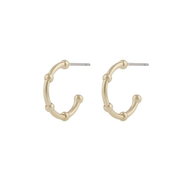 Snö Of Sweden Gina Small Oval Earring Plain Gold Onesize