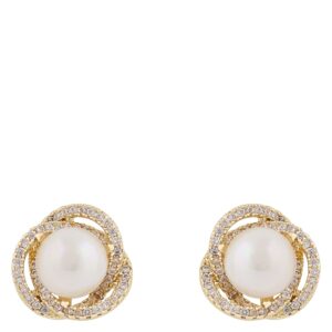 Snö Of Sweden Mayfair Pearl Earring Gold/White