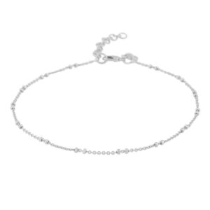 Snö Of Sweden Harper Small Anklet Plain Silver Onesize