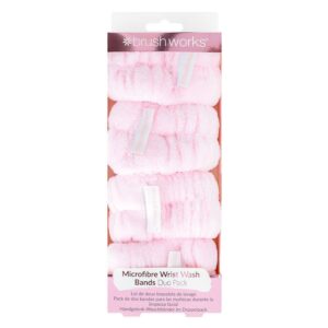 Brushworks Microfibre Wrist Wash Bands 4pcs