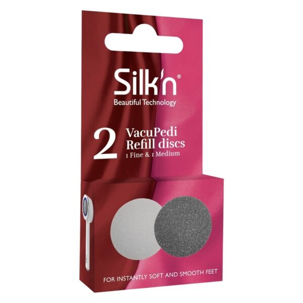 Silk&apos;n VacuPedi Refill Callus Remover Disc Fine & Medium