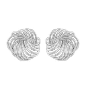 Snö Of Sweden Dakota Big Round Earring Plain Silver