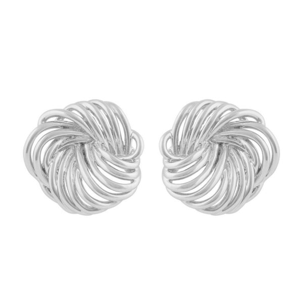 Snö Of Sweden Dakota Big Round Earring Plain Silver