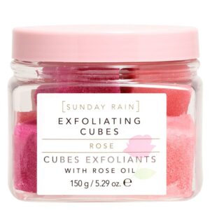 Sunday Exfoliating Cubes Rain Rose 150g