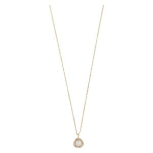 Snö Of Sweden Mayfair Pearl Pendant Necklace Gold/White 45cm