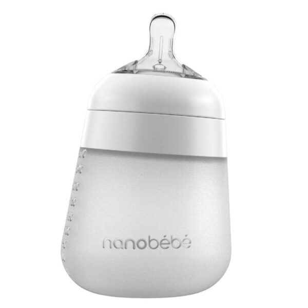 Nanobébé Flexy Silicone Baby Bottle White 270ml