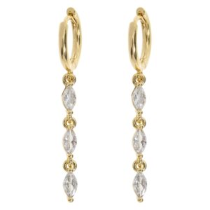 Timi Of Sweden Carina Crystal Party Hoop Earrings