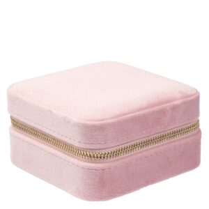 DARK Velvet Jewellery Box Mini Light Rose