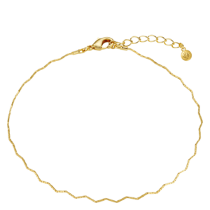 Orelia Jewellery Fine Wave Chain Anklet