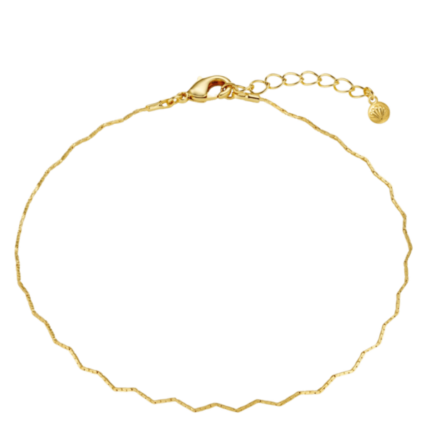 Orelia Jewellery Fine Wave Chain Anklet